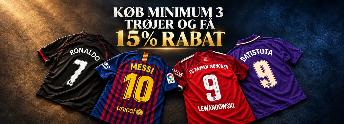 Rabat på fodboldtrøjer